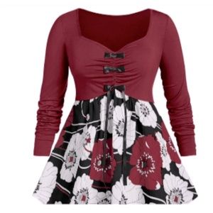 NWT- Rosegal floral print babydoll blouse.